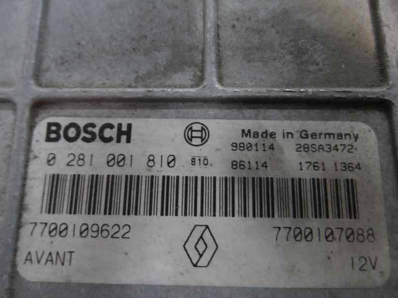 CENTRALITA MOTOR UCE RENAULT MEGANE I BERLINA HATCHBACK 1998 1.9 DTI D (98 CV)