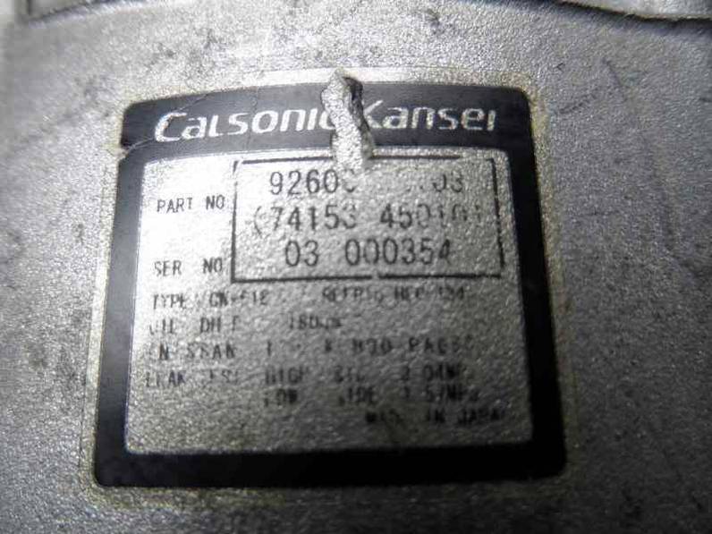 COMPRESOR AIRE ACONDICIONADO NISSAN MAXIMA QX 2000 2.0 V6 24V (140 CV)