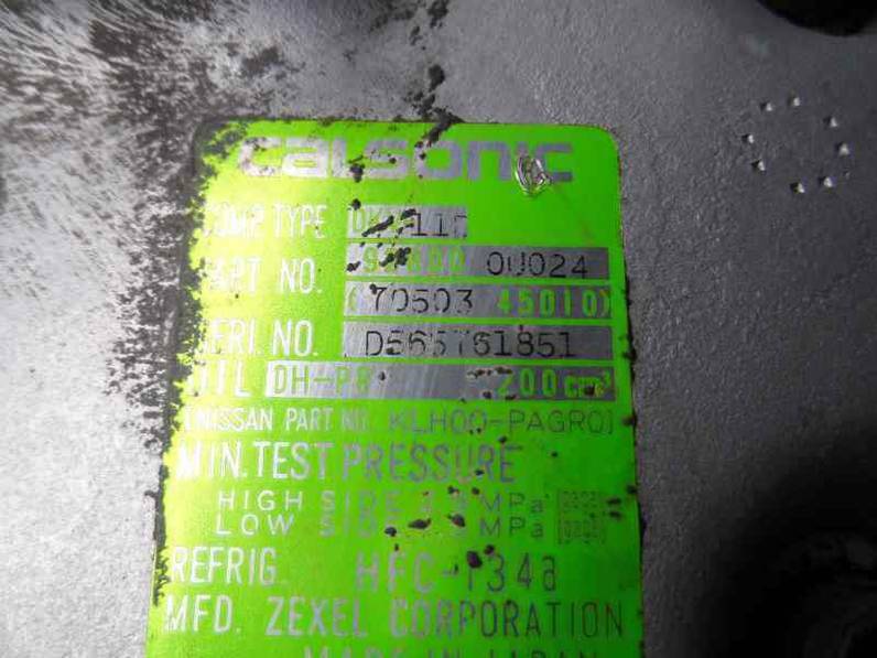 COMPRESOR AIRE ACONDICIONADO NISSAN MICRA 1992 1.0 16V (54 CV)
