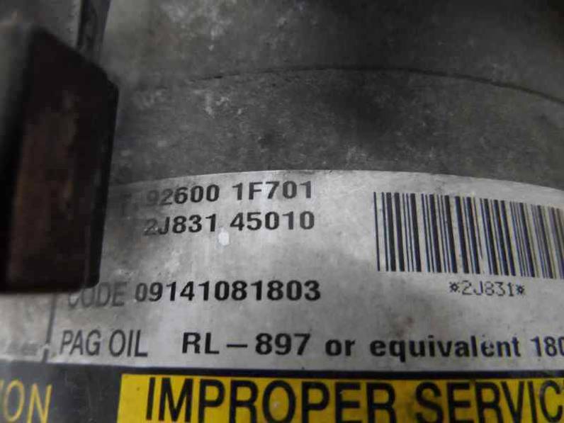 COMPRESOR AIRE ACONDICIONADO NISSAN MICRA 1998 1.4 16V (82 CV)