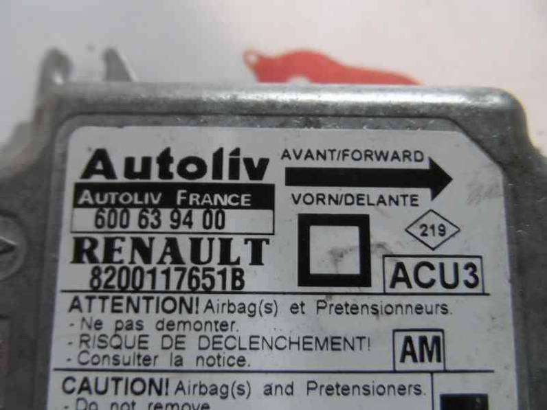 CENTRALITA AIRBAG RENAULT MEGANE I FASE 2 CLASSIC 2002 1.9 DCI D (102 CV)