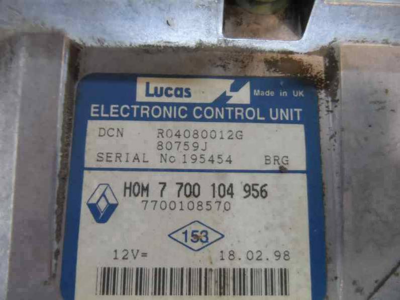 CENTRALITA MOTOR UCE RENAULT KANGOO 1998 1.9 D (64 CV)