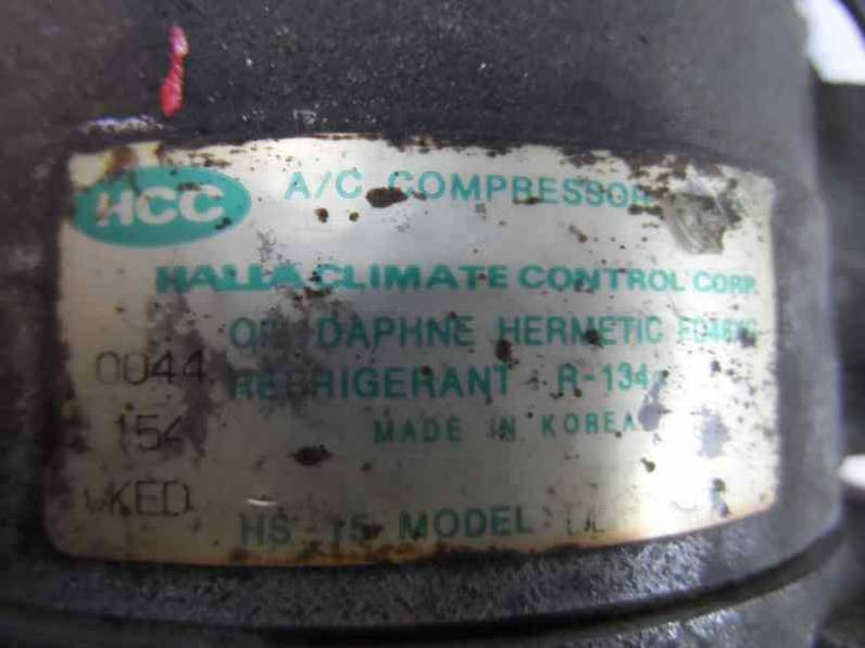 COMPRESOR AIRE ACONDICIONADO HYUNDAI ACCENT 2006 1.5 CRDI (110 CV)