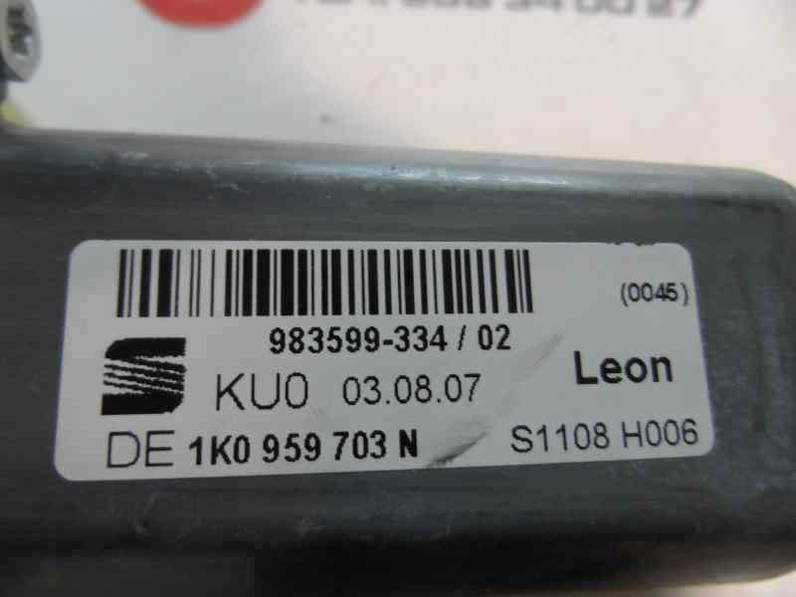 MOTOR ELEVALUNAS TRASERO IZQUIERDO SEAT LEON 2008 1.9 TDI (105 CV)