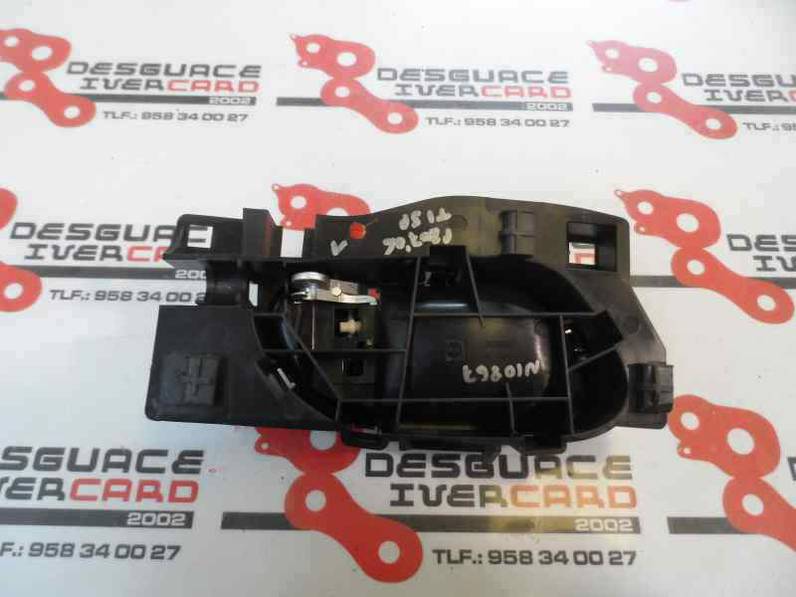 MANETA INTERIOR TRASERA IZQUIERDA PEUGEOT 207 2007 1.6 16V HDI (90 CV)