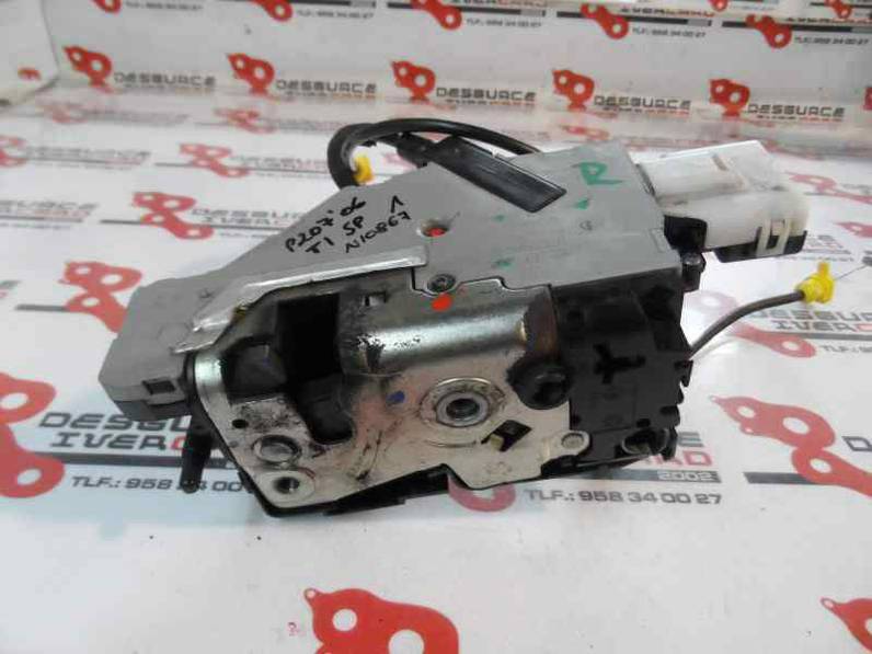 CERRADURA PUERTA TRASERA IZQUIERDA PEUGEOT 207 2007 1.6 16V HDI (90 CV)