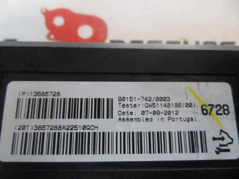 MODULO ELECTRONICO OPEL ASTRA J LIM 2012 2.0 16V CDTI (165 CV)