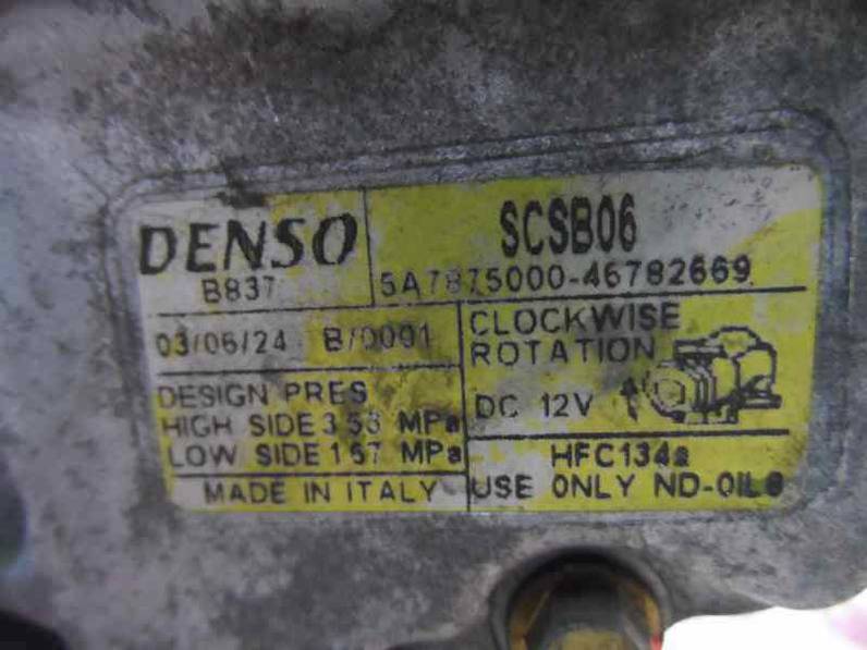 COMPRESOR AIRE ACONDICIONADO FIAT PUNTO BERLINA 2003 1.2 (60 CV)
