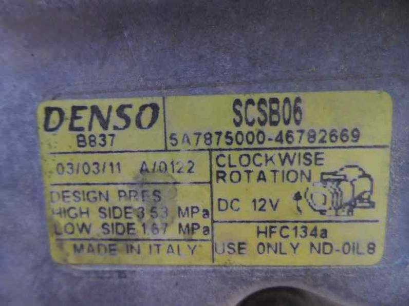 COMPRESOR AIRE ACONDICIONADO FIAT PUNTO BERLINA 1999 1.2 (60 CV)