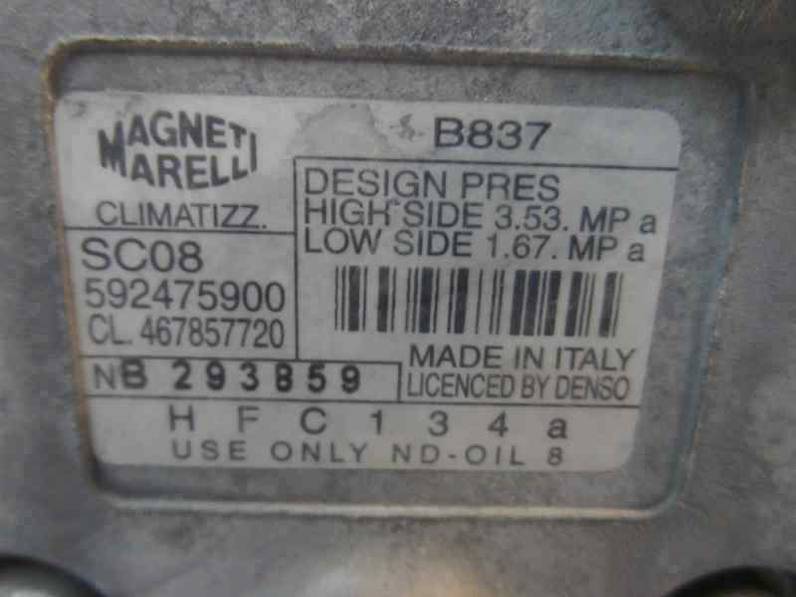 COMPRESOR AIRE ACONDICIONADO FIAT PUNTO BERLINA 1999 1.2 (60 CV)