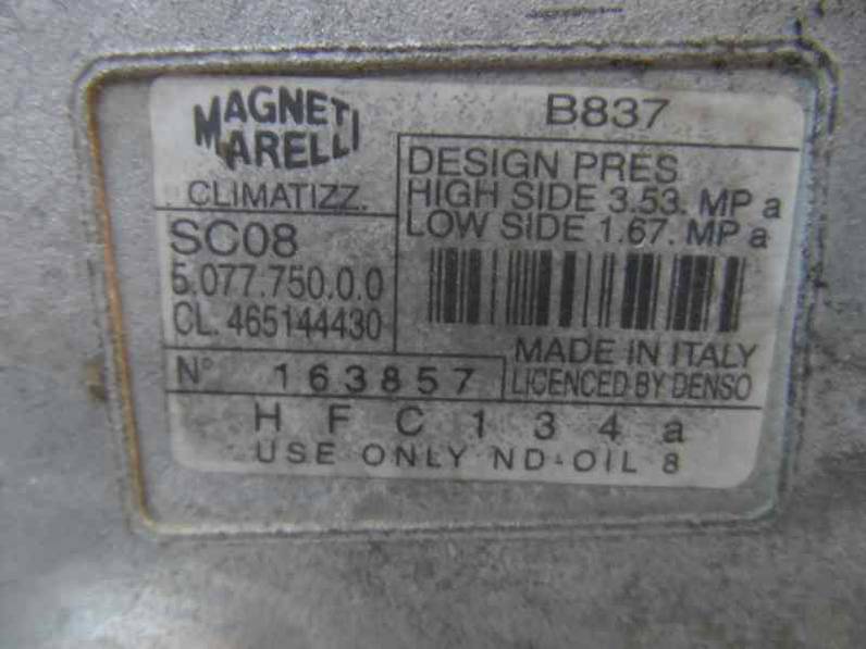 COMPRESOR AIRE ACONDICIONADO FIAT PUNTO BERL 1993 1.2 (60 CV)