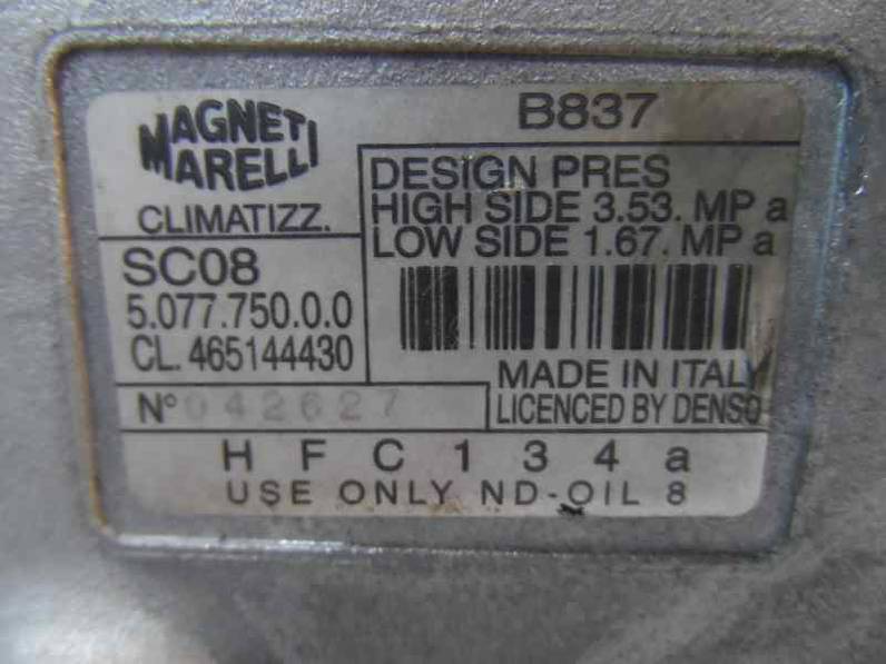 COMPRESOR AIRE ACONDICIONADO FIAT PUNTO BERL 1993 1.2 (58 CV)