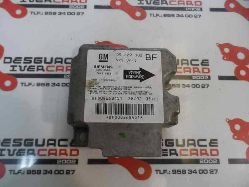 CENTRALITA AIRBAG OPEL ASTRA G BERLINA 2002 2.0 DTI (101 CV)