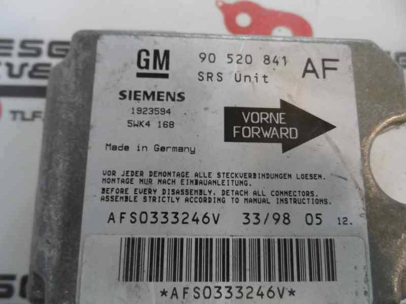 CENTRALITA AIRBAG OPEL ASTRA G BERLINA 1998 2.0 DTI (101 CV)
