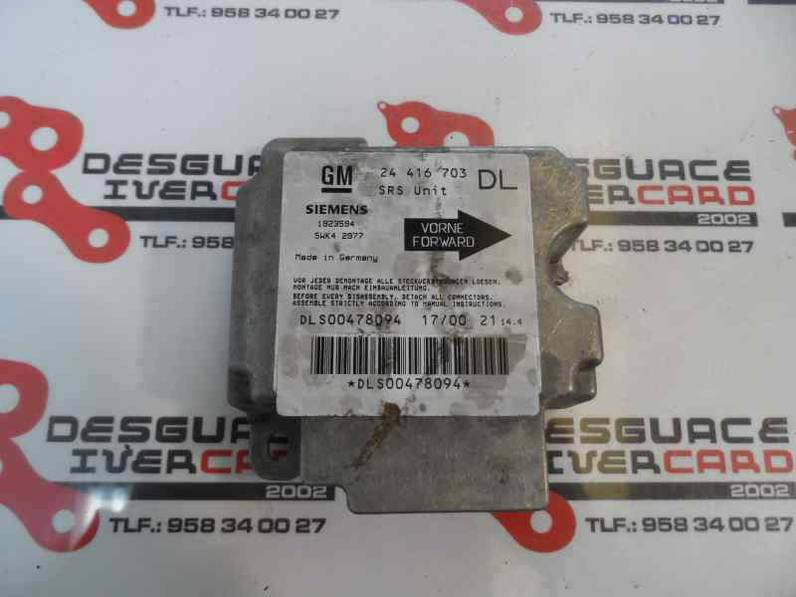 CENTRALITA AIRBAG OPEL ASTRA G BERLINA 2000 2.0 DTI (101 CV)