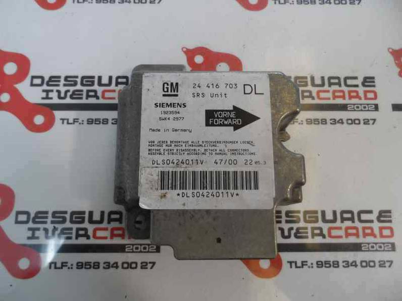 CENTRALITA AIRBAG OPEL ASTRA G BERLINA 2001 1.8 16V