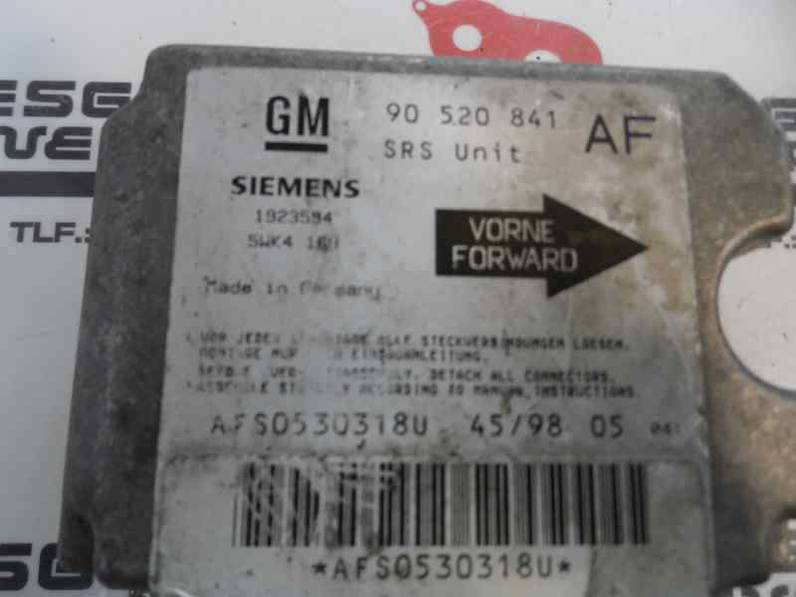 CENTRALITA AIRBAG OPEL ASTRA G BERLINA 1999 2.0 16V DI (82 CV)