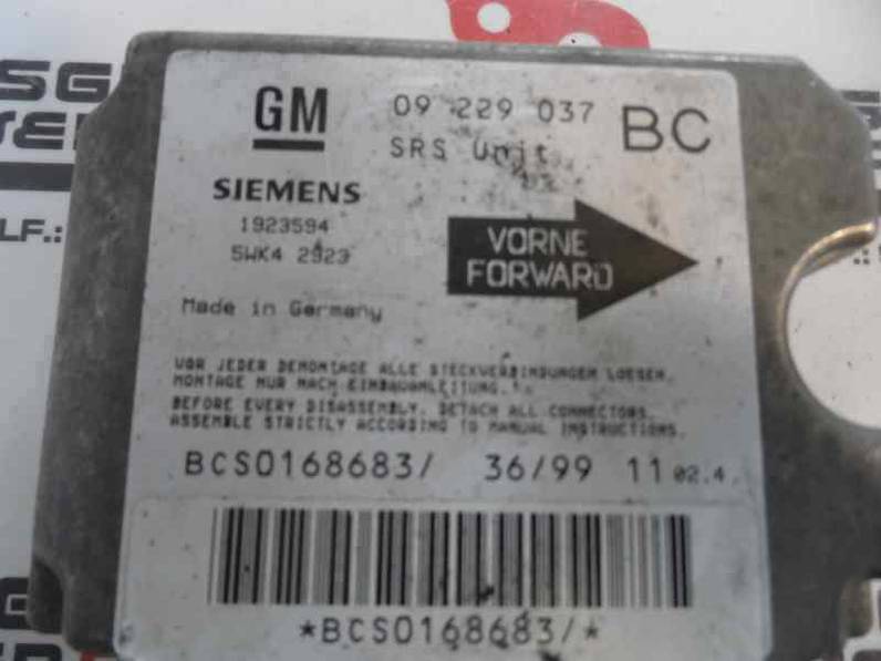 CENTRALITA AIRBAG OPEL ASTRA G BERLINA 1998 1.7 TURBODIESEL (68 CV)