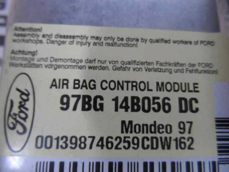 CENTRALITA AIRBAG FORD MONDEO BERLINA 1996 1.8 TURBODIESEL (90 CV)