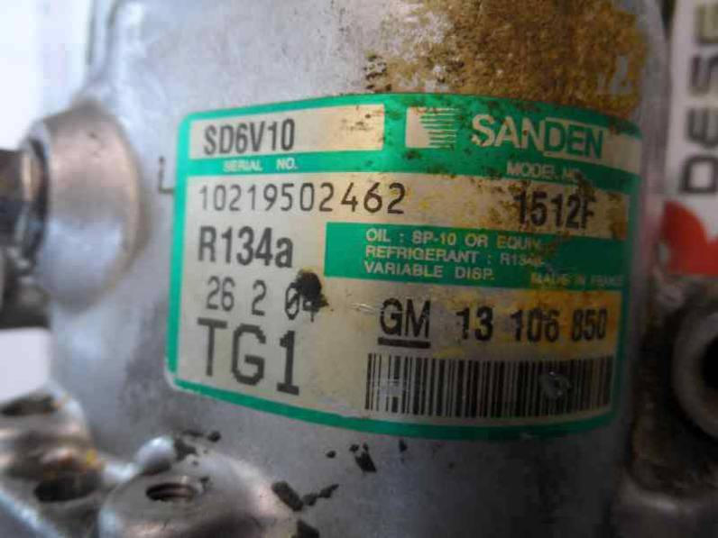 COMPRESOR AIRE ACONDICIONADO OPEL CORSA C 2003 1.3 16V CDTI (69 CV)