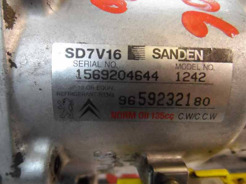 COMPRESOR AIRE ACONDICIONADO CITROEN XSARA PICASSO 1999 1.6 16V HDI (90 CV)