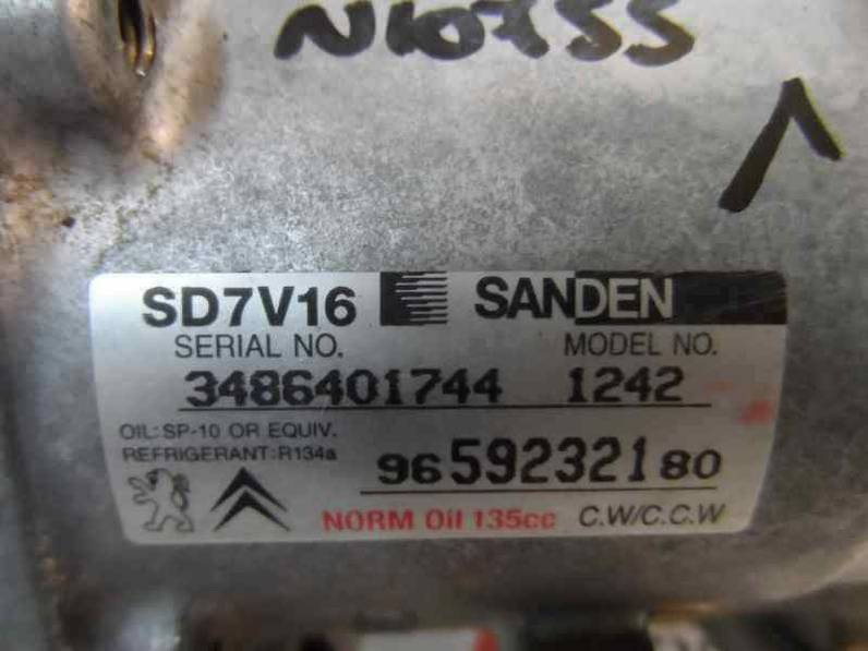 COMPRESOR AIRE ACONDICIONADO CITROEN XSARA PICASSO 1999 1.6 16V HDI (90 CV)