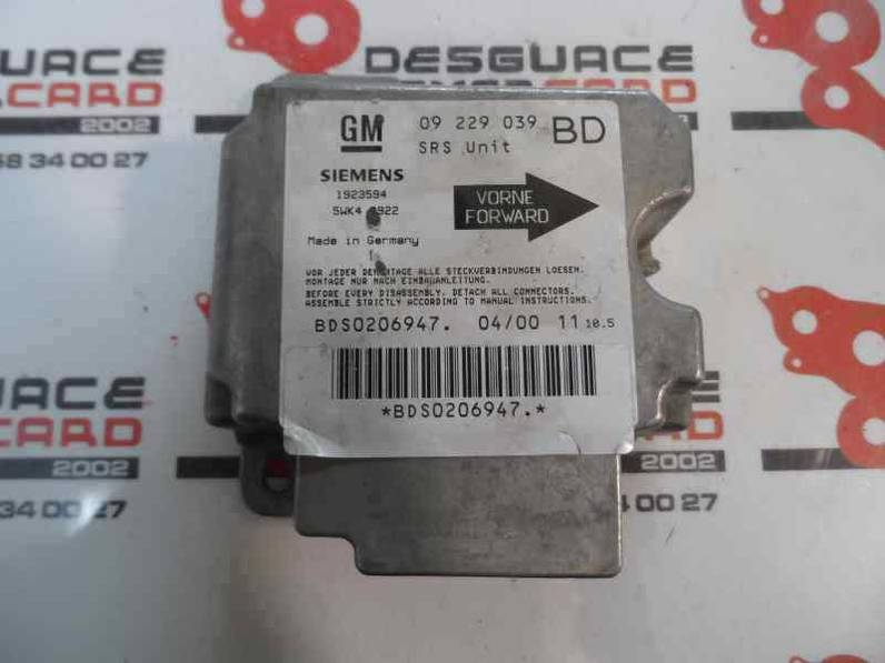 CENTRALITA AIRBAG OPEL VECTRA B BERLINA 1995 2.0 DTI (101 CV)