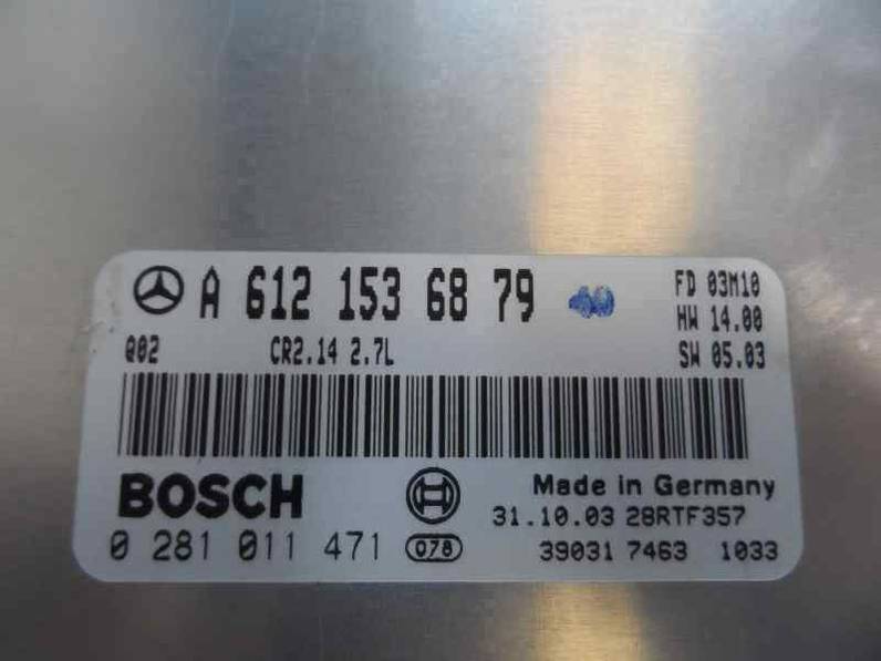 CENTRALITA MOTOR UCE MERCEDES CLASE CLK COUPE 2004 2.7 CDI 20V (170 CV)