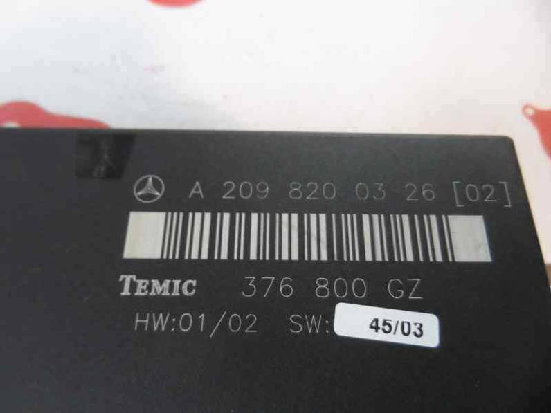 MODULO ELECTRONICO MERCEDES CLASE CLK COUPE 2004 2.7 CDI 20V (170 CV)