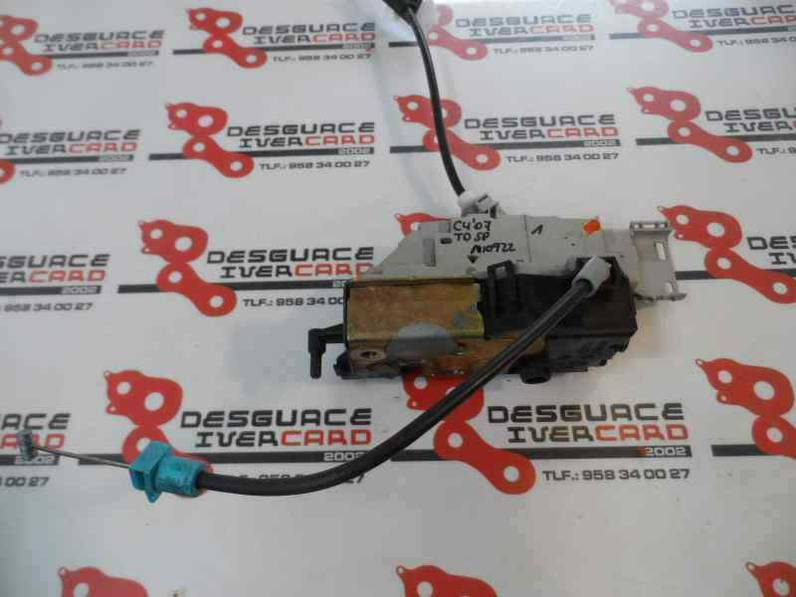 CERRADURA PUERTA TRASERA DERECHA CITROEN C4 BERLINA 2007 1.6 16V (109 CV)