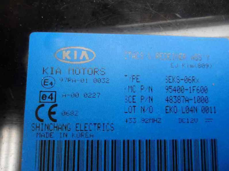 CENTRALITA CHECK CONTROL KIA SPORTAGE 2005 2.0 TURBODIESEL (113 CV)