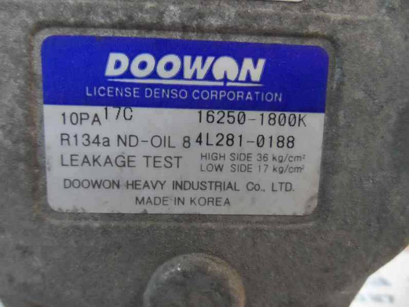 COMPRESOR AIRE ACONDICIONADO KIA SPORTAGE 2005 2.0 TURBODIESEL (113 CV)