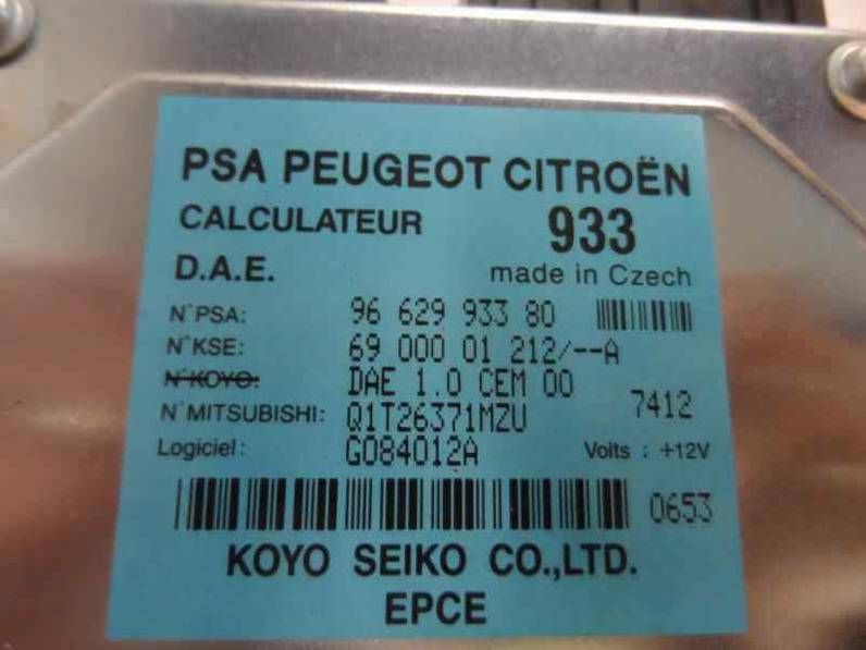 MODULO ELECTRONICO CITROEN C3 2007 1.1 (60 CV)