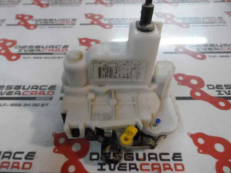 CERRADURA PUERTA TRASERA IZQUIERDA FIAT PANDA 2009 1.2 (60 CV)