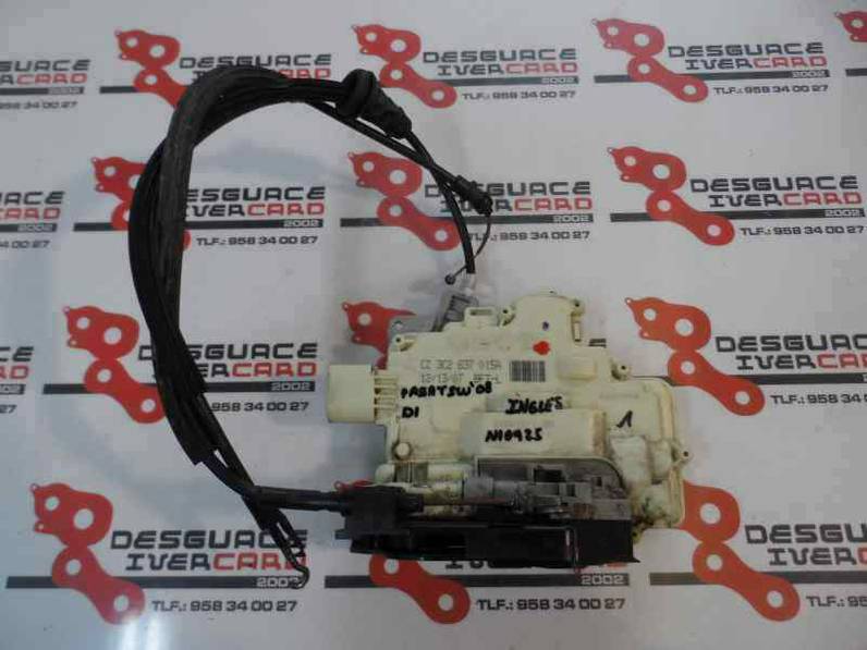 CERRADURA PUERTA DELANTERA IZQUIERDA VOLKSWAGEN PASSAT VARIANT 2008 2.0 TDI (140 CV)