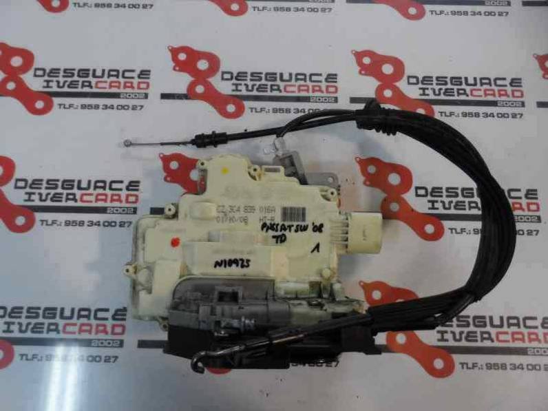CERRADURA PUERTA TRASERA DERECHA VOLKSWAGEN PASSAT VARIANT 2008 2.0 TDI (140 CV)