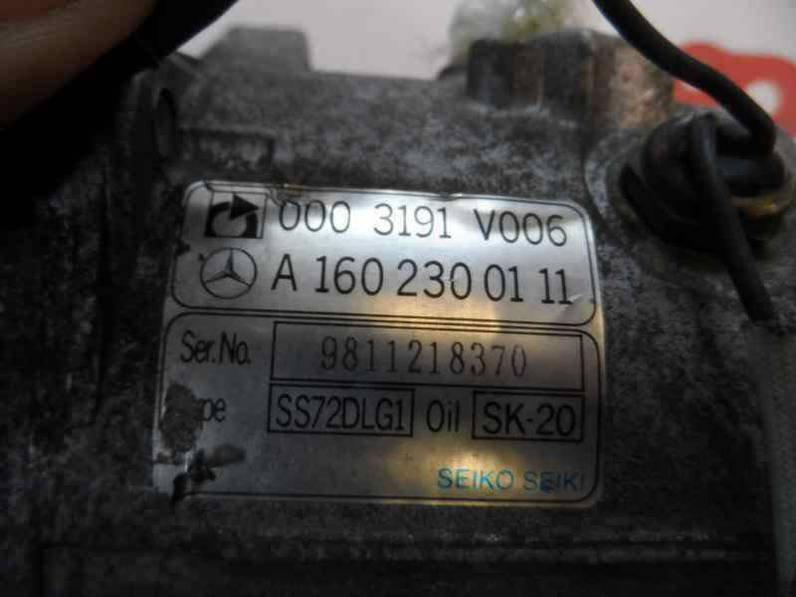 COMPRESOR AIRE ACONDICIONADO SMART MICRO COMPACT CAR 1999