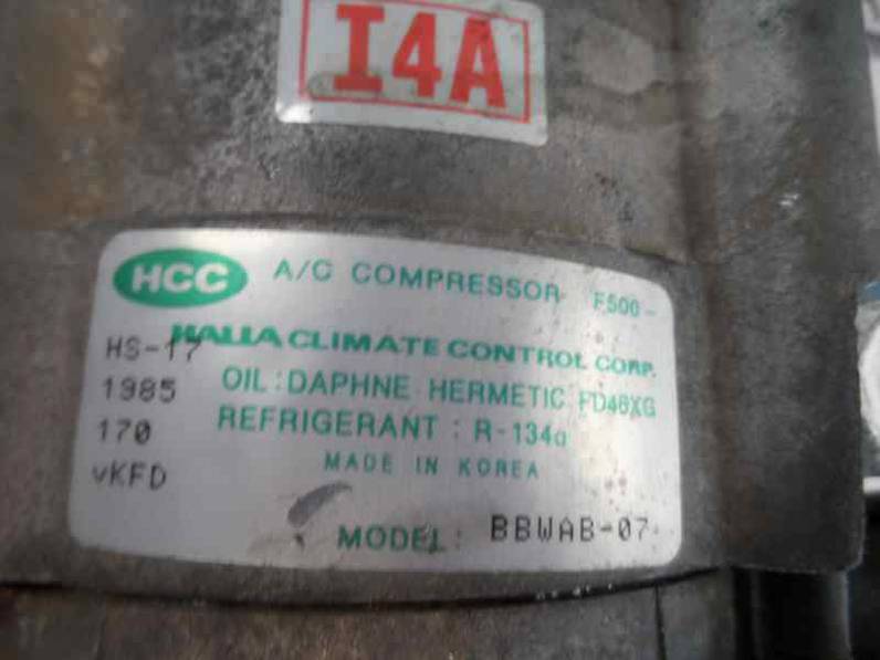 COMPRESOR AIRE ACONDICIONADO HYUNDAI SONATA 1998 2.0 16V (136 CV)