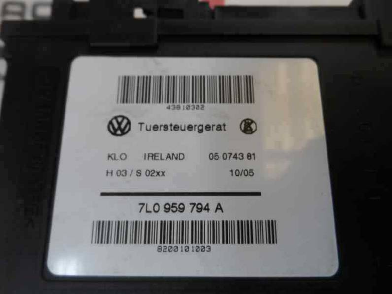 MOTOR ELEVALUNAS TRASERO DERECHO VOLKSWAGEN TOUAREG 2005 2.5 TDI DPF (174 CV)