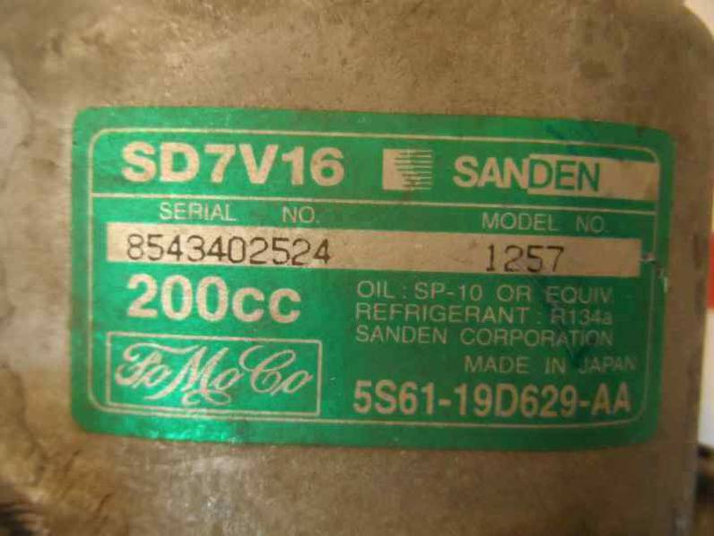 COMPRESOR AIRE ACONDICIONADO FORD FIESTA 2001 1.6 TDCI (90 CV)