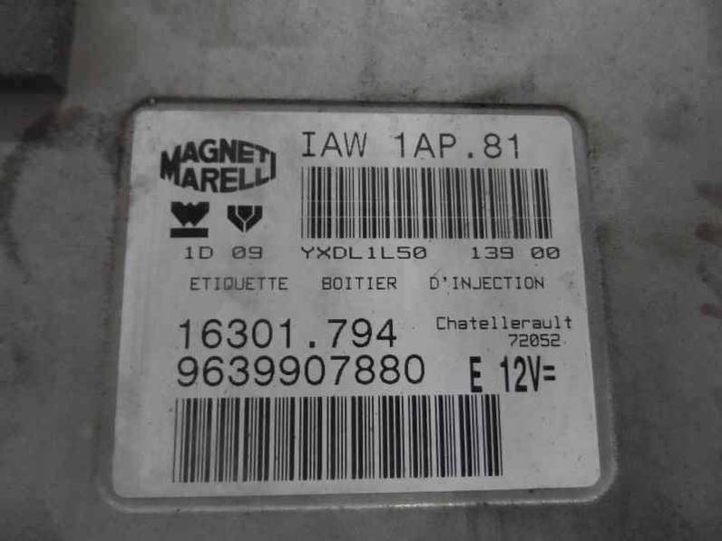 CENTRALITA MOTOR UCE PEUGEOT 206 BERLINA 2000 1.4 (75 CV)