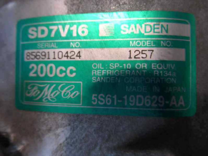 COMPRESOR AIRE ACONDICIONADO FORD FUSION 2005 1.6 TDCI (90 CV)