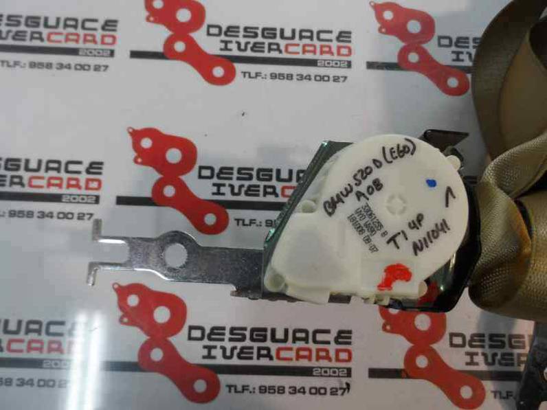 CINTURON SEGURIDAD TRASERO IZQUIERDO BMW SERIE 5 BERLINA 2008 2.0 TURBODIESEL (177 CV)