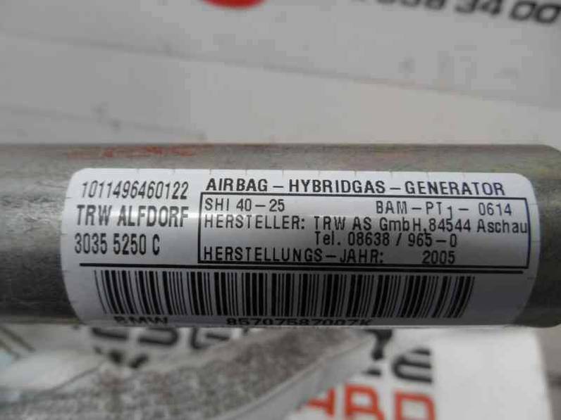 AIRBAG CORTINA DELANTERO DERECHO BMW SERIE 1 BERLINA 2005 1.6 16V (116 CV)