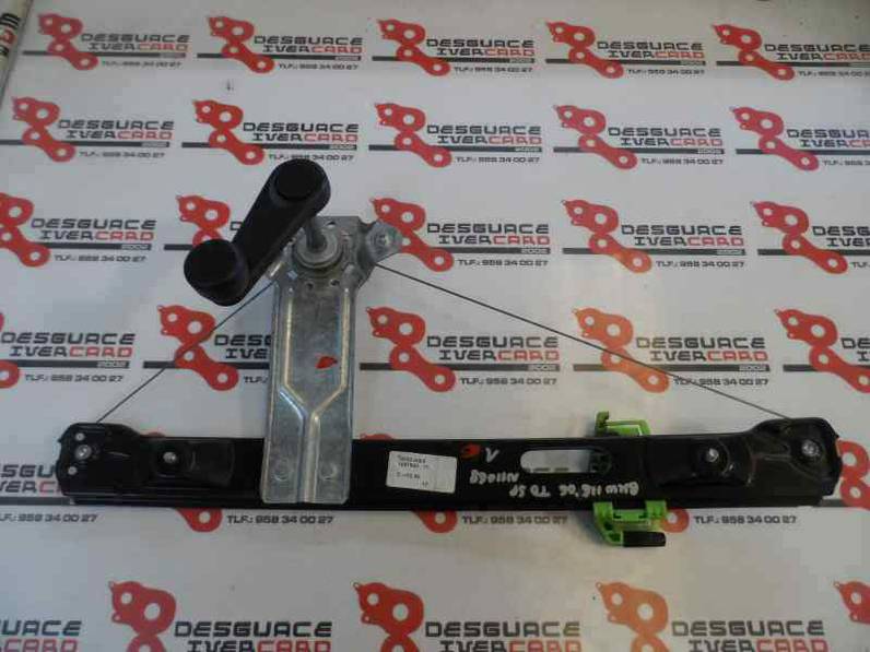 ELEVALUNAS TRASERO DERECHO BMW SERIE 1 BERLINA 2005 1.6 16V (116 CV)