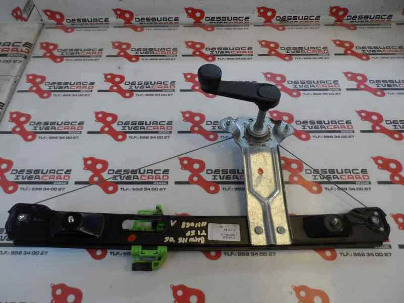 ELEVALUNAS TRASERO IZQUIERDO BMW SERIE 1 BERLINA 2005 1.6 16V (116 CV)