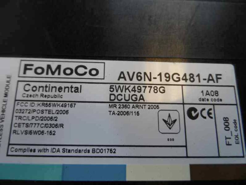 MODULO CONFORT FORD FOCUS LIM 2011 1.6 TDCI (116 CV)