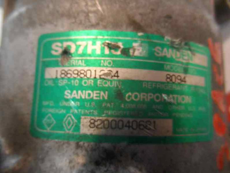 COMPRESOR AIRE ACONDICIONADO MITSUBISHI SPACE STAR 2003 1.9 DI-D (102 CV)