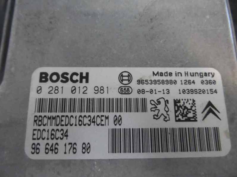 CENTRALITA MOTOR UCE CITROEN C4 GRAND PICASSO 2007 1.6 16V HDI FAP (109 CV)