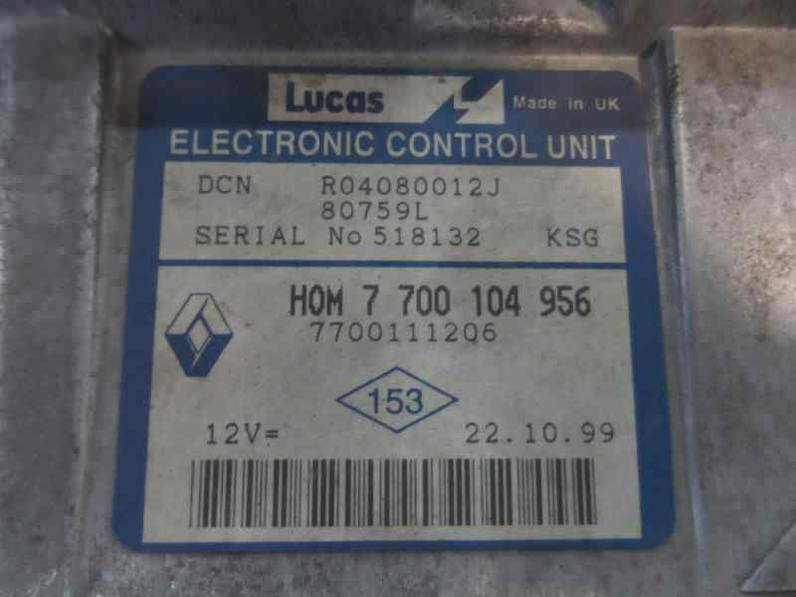 CENTRALITA MOTOR UCE RENAULT KANGOO 2000 1.9 D (64 CV)